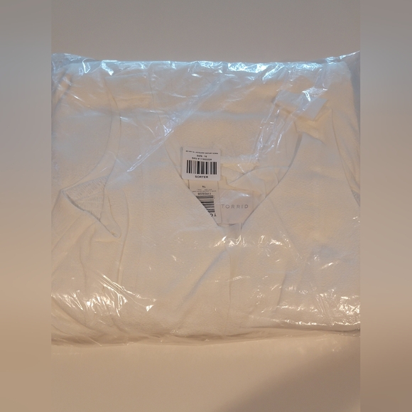 TORRID Special Occasion Ivory Jacquard Sweetheart Gown Size 16 - Picture 8 of 13